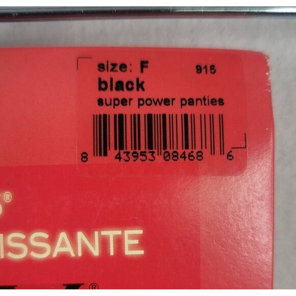 Spanx 915 Super Power Panties Mid-Thigh Shaper Size F Black Slim & Tummy Control - Picture 3 of 8
